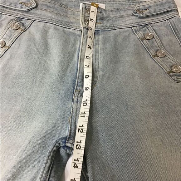 Current/Elliott High Rise Bell Bottom Flare Leg Denim Jeans Size 30 - Picture 9 of 13